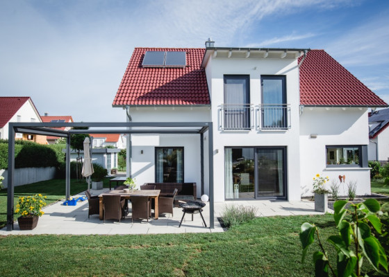 Einfamilienhaus ohne Keller mit Doppelgarage